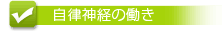 自律神経の働き
